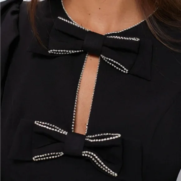 Tuckernuck HYACINTH HOUSE Embellished Bow Blair Mini Dress Black Sz L NEW is available for purchase on au PAY Market - Imported Goods Online Store Co.Ltd. | au PAY Market - Online Tuckernuck HYACINTH HOUSE Embellished Bow Blair Mini Dress Black Sz L NEW is available for purchase on au PAY Market - Imported Goods Online Store Co.Ltd. | au PAY Market - Online